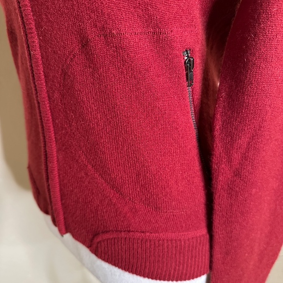 Three Dots Red Women's Sweater Cardigan/Size Small - Picture 2 of 11